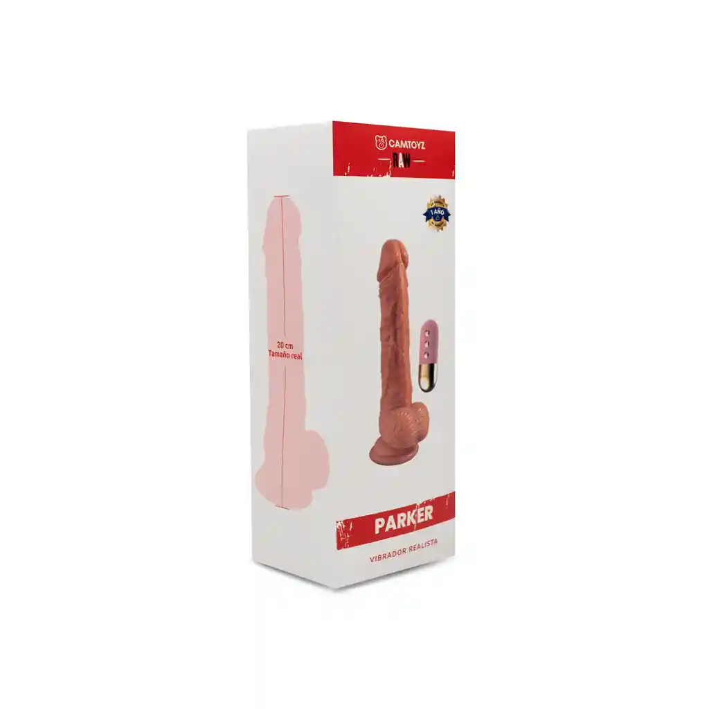 Parker Vibrador Realista Térmico Con Rotación Y Ventosa Recargable Camtoyz