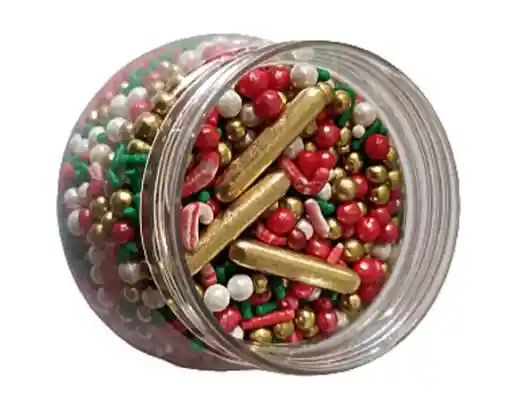 Sprinkles Grageas Navidad Bastón Dorado - X125grs