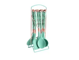 Set Utensilios Grande 7 Piezas Silicona Cocina Hogar Marmole