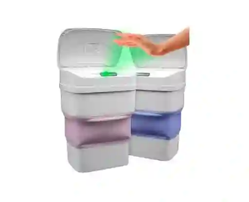 Bote De Basura Inteligente Plegable Con Sensor De Movimiento