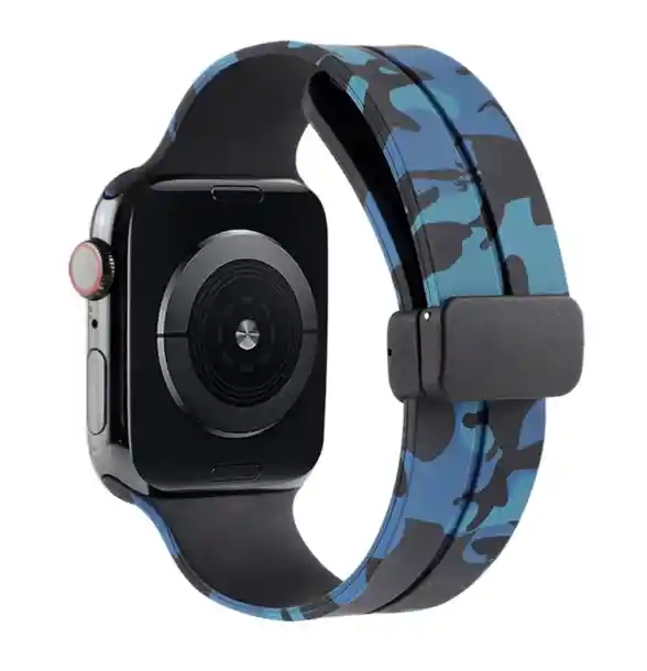 Manilla Apple Watch Azul Oscuro Camuflado 42mm, 44mm, 45mm, 49,mm