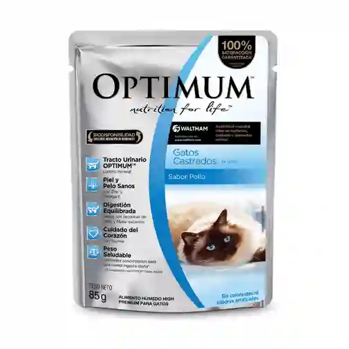 Optimum Cat Adultos Castrados 85g (sp) (s)