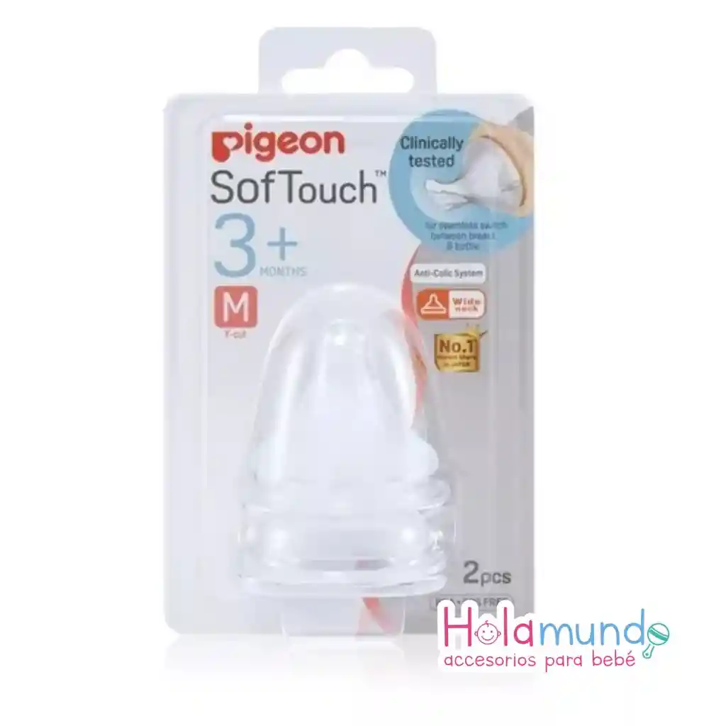 Chupo Repuesto Pigeon Softouch X 2 Unidades-m