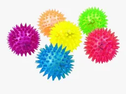 Juguete Piñata Pelota Chillona Saltarina Pequeña Con Luz