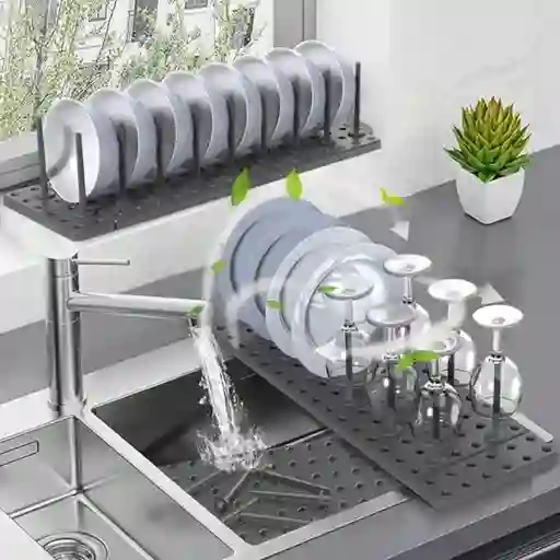 Escurridor Retractil De Cocina Bandeja Organizadora C