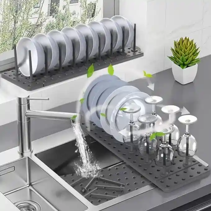 Escurridor Retractil De Cocina Bandeja Organizadora C
