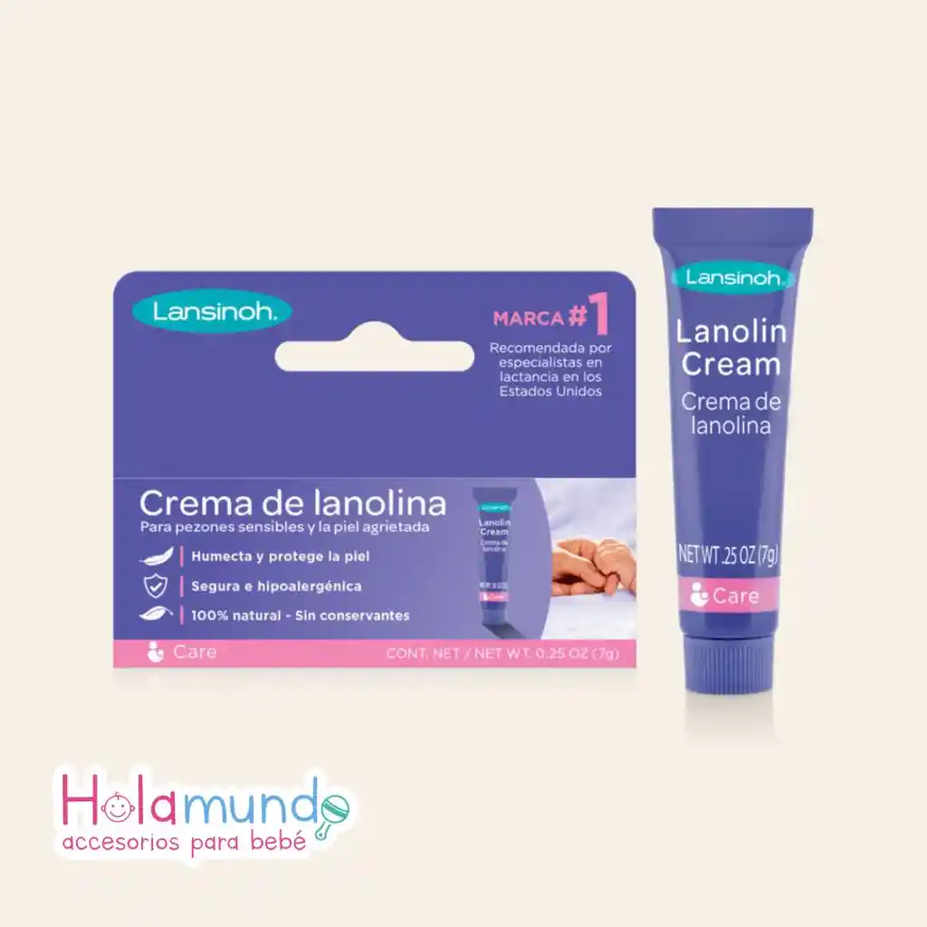 Crema De Lanolina 7 Gr Protectora De Pezón En Lactancia