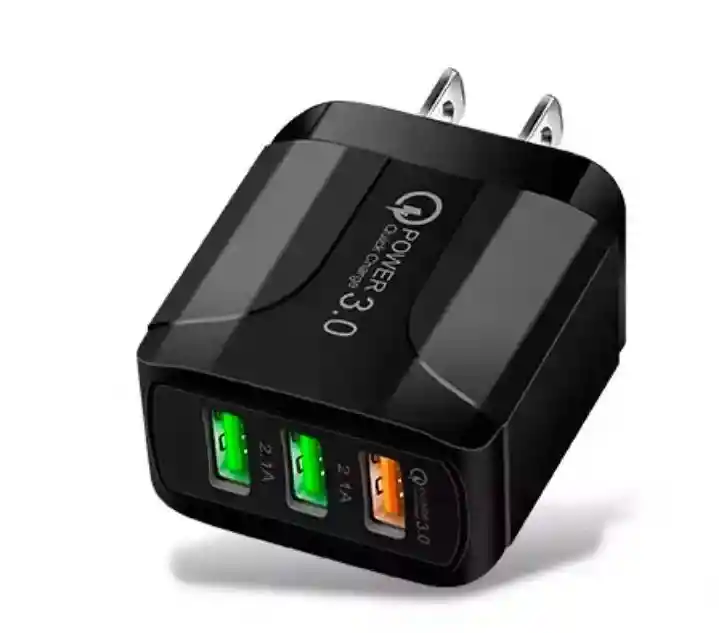 Cargador Tipo C Carga Rápida 3 Puertos Usb