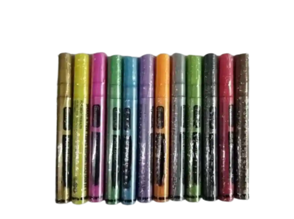 Estuche Marcador Posterman X12 Und De Vinilo Metalizado