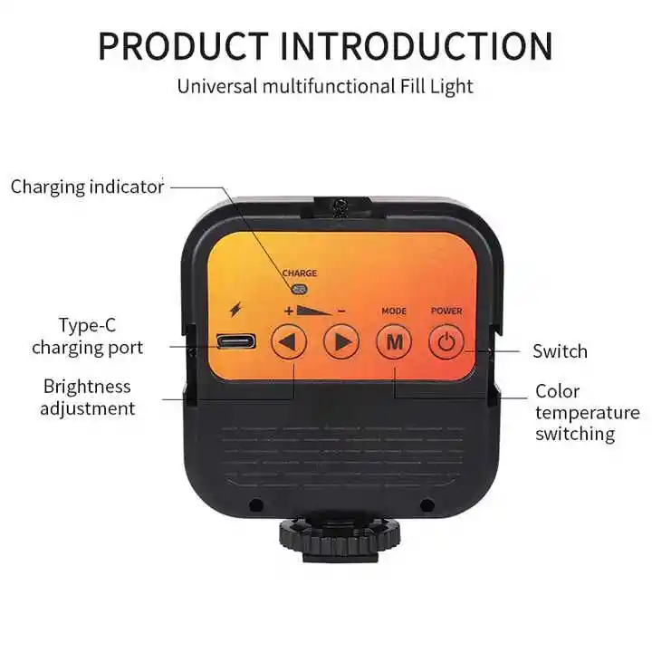 Luz Led Wl62 Celular Portátil Para Video O Fotografía Mini