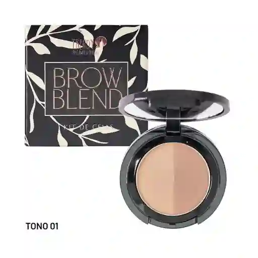 Sombra Para Cejas Brow Blend Red Trendy Tono 01