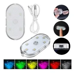 Lámpara Baul Techo Carro Luz Led Táctil Recargable Usb Rgb