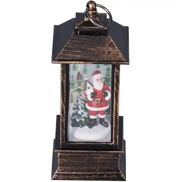 Lámpara Navideña Antigua De Papá Noel