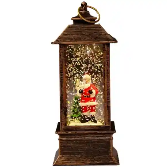 Lámpara Navideña Antigua De Papá Noel