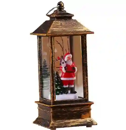 Lámpara Navideña Antigua De Papá Noel