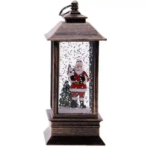Lámpara Navideña Antigua De Papá Noel