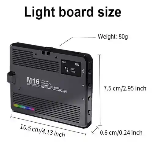 Luz Led Para Celular Fotos Y Videos M16