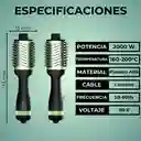 Cepillo Secador Alisador Aguacate 3d Terapia Infusión 2000w