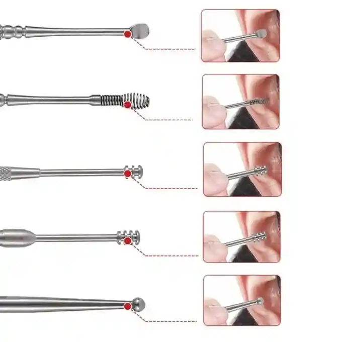 Kit De Limpieza Set X 10 Pcs Material Acero Brocha De Limpiar