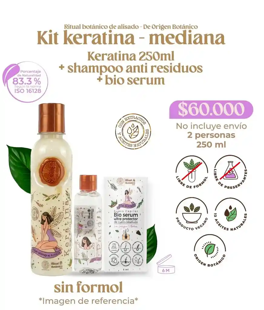 Keratina Ritual Botanico Mediana ( 250 Ml )