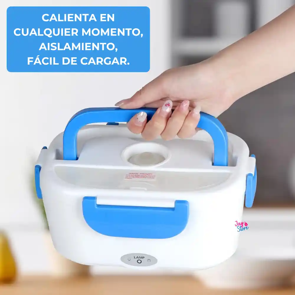 Lonchera Eléctrica Portátil Calentador Portacomida + Cuchara