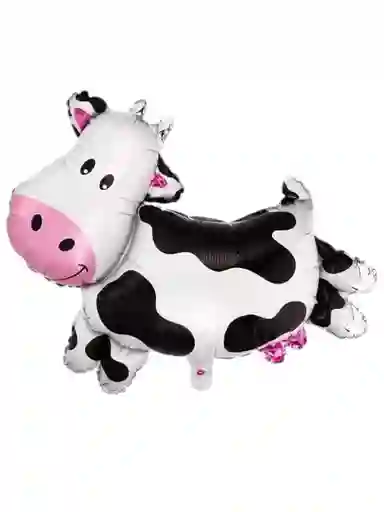 Globo Metalizado Vaca Granja Finca Fiesta Cumpleaños