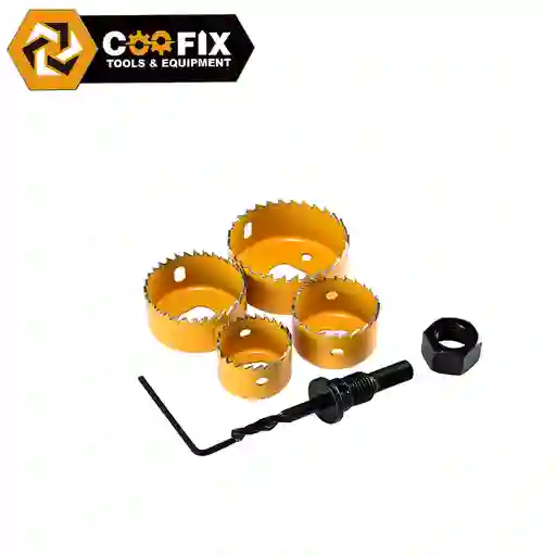 Kit De Copas Sierras 6 Piezas Para Madera, Calidad Industrial, Coofix