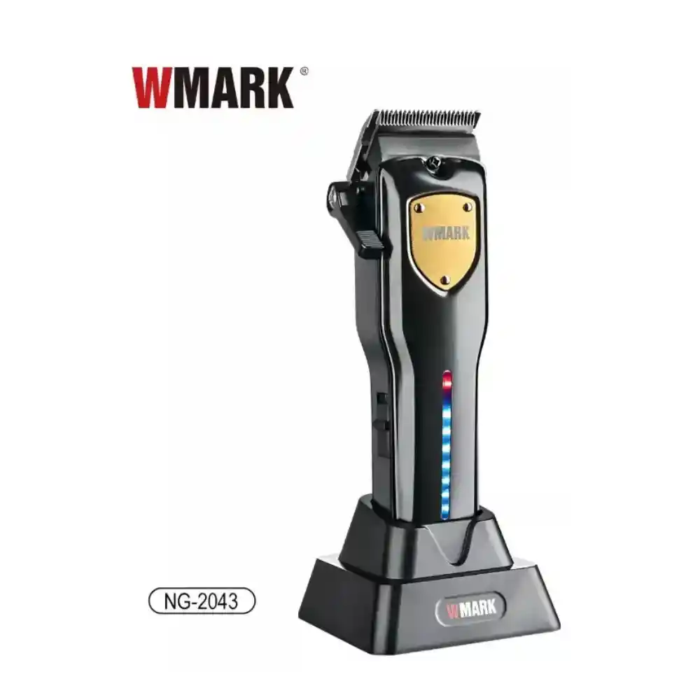 Maquina Peluquera Wmark Pro Original Con Guías Base De Carga