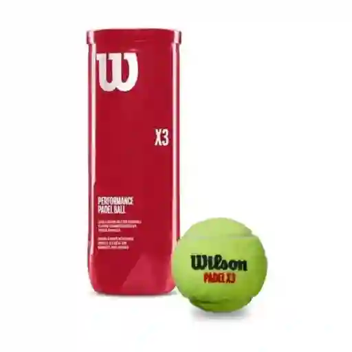 Padel Bolas Pelotas Wilson X3 Unids
