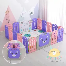Corral De Juegos Plegable Y Modulable Para Bebes Morado