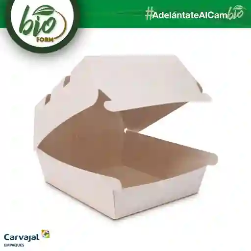 Bioform Caja Carton De Hamburguesa 25 Unidades