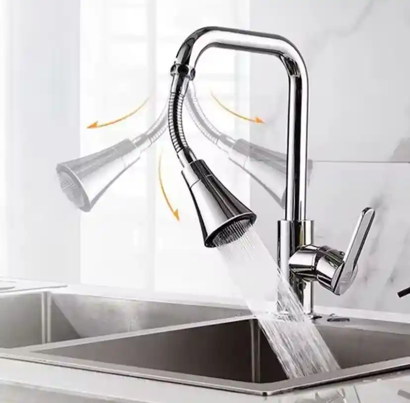 Grifo Cocina Extensor Aireador Rociador 3 Modos