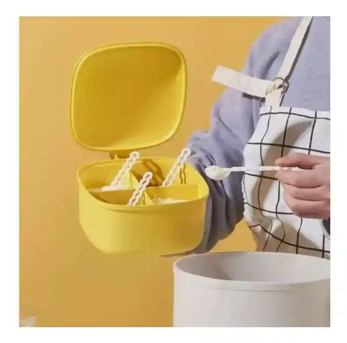 Condimentero Especias 4 Compartimientos Con Cucharas Pato