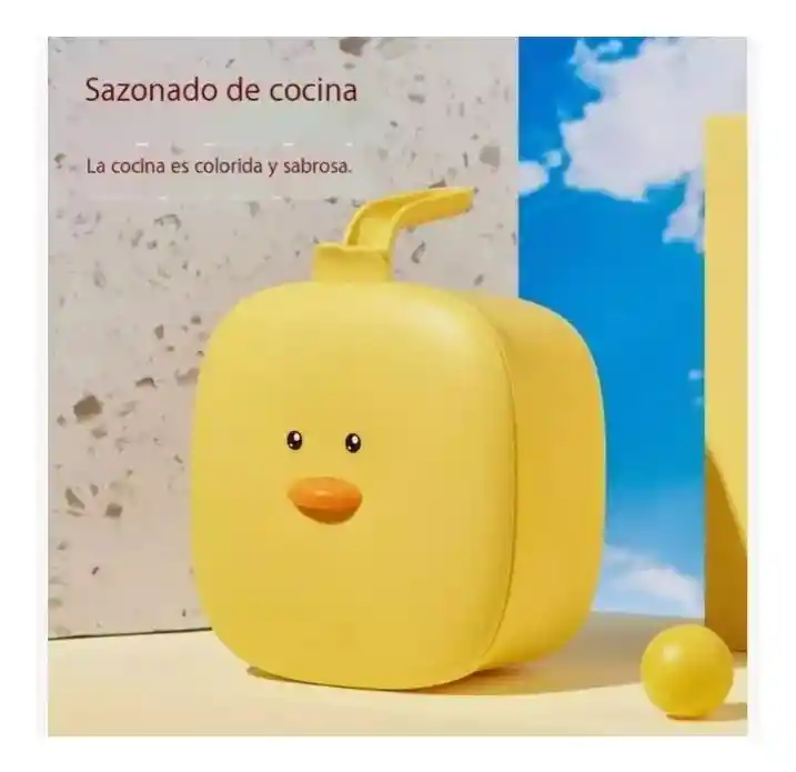 Condimentero Especias 4 Compartimientos Con Cucharas Pato