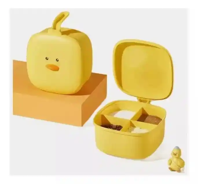 Condimentero Especias 4 Compartimientos Con Cucharas Pato