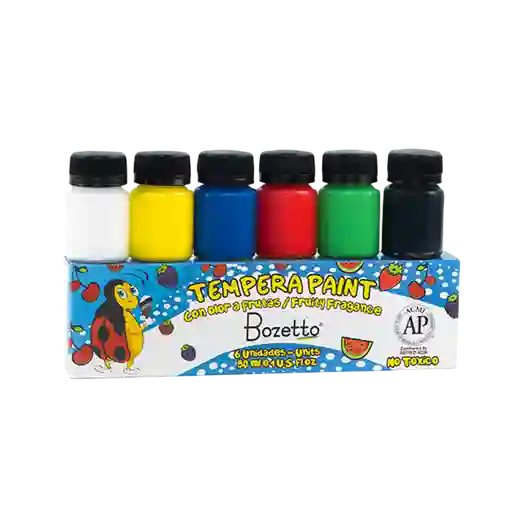 Tempera Con Olor A Frutas Bozetto X6