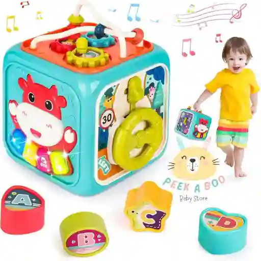 Juguete De Cubo Didáctico Musical Para Bebes Nuevo