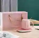 Set Base Calentadora Taza Electrica Cuchara Bebidas Usb