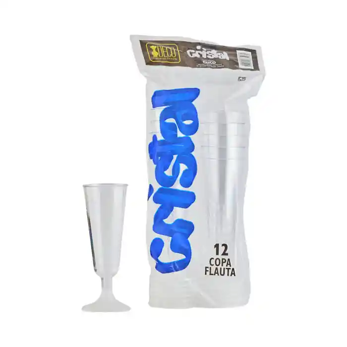 Copa Flauta Champagne Cristal 12 Unidades