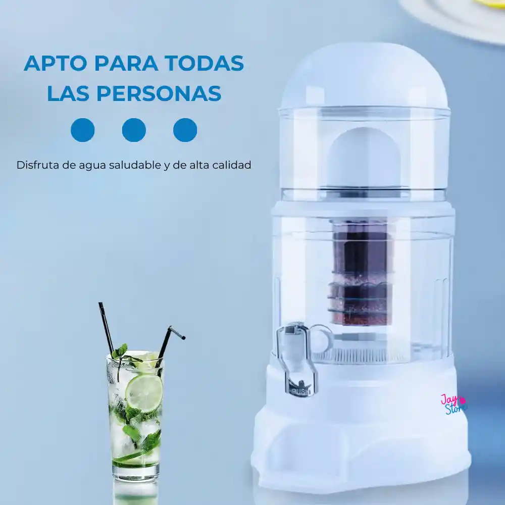 Filtro Purificador De Agua Potable 14litros Bioenergético