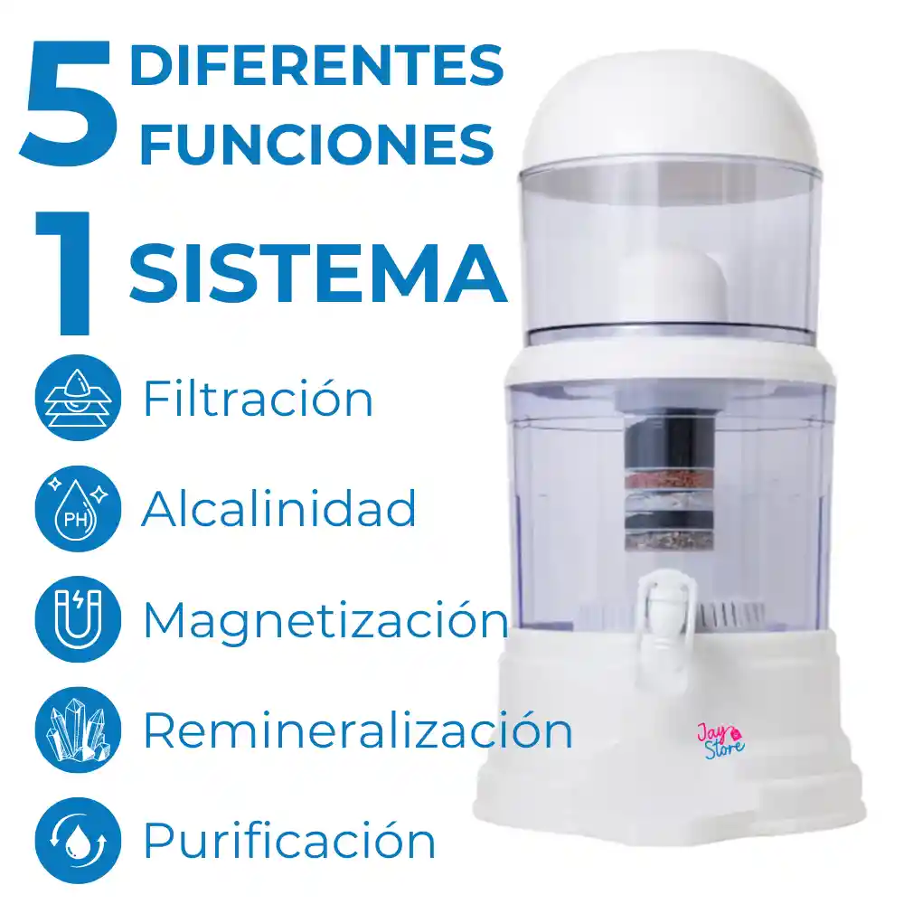 Filtro Purificador De Agua Potable 14litros Bioenergético