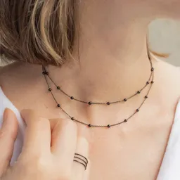 Collar Bolitas / Negro