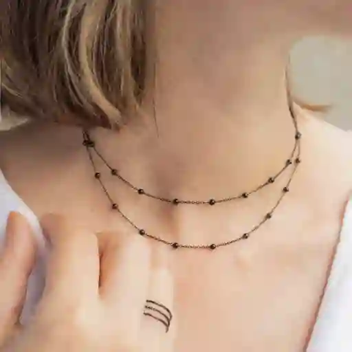 Collar Bolitas / Negro
