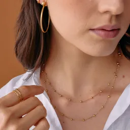 Collar Bolitas / Dorado