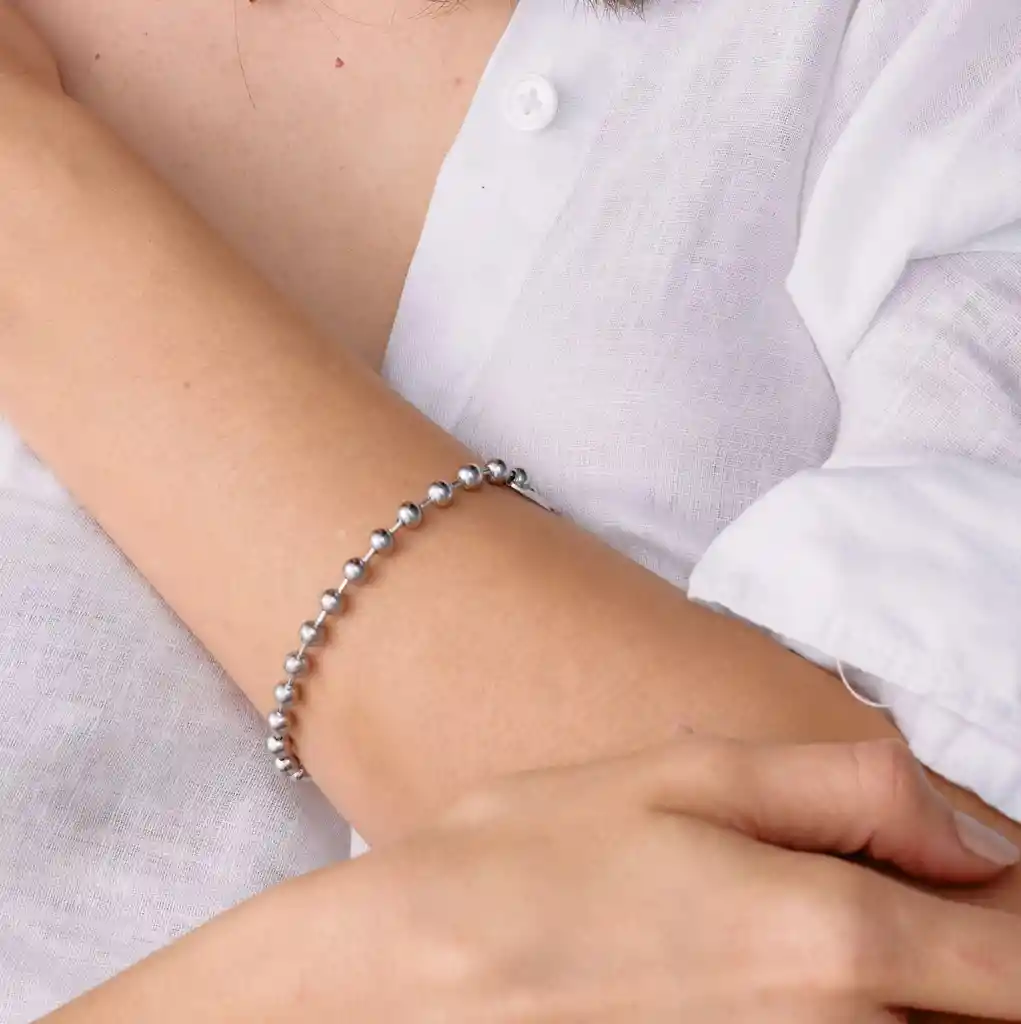 Pulsera Ball / Plateado