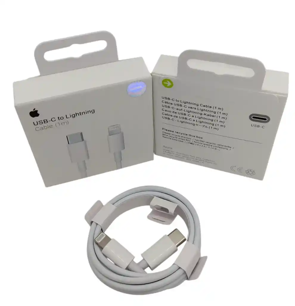 Cable Iphone Tipo C A Lightning Sello Plateado