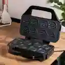 Maquina Para Hacer Waffles Sokany 8 Puestos 850 Watts Negro