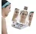Espejo Led Plegable Con Organizador De Maquillaje 3 En 1