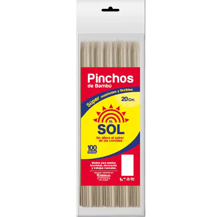 El Sol Palo De Pincho Delgado 20 Cm