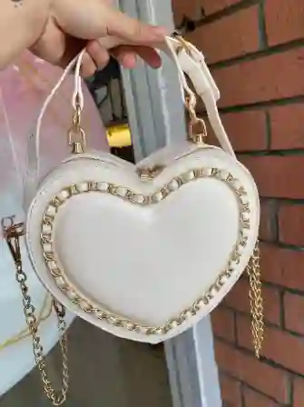 Bolso Corazon Blanco